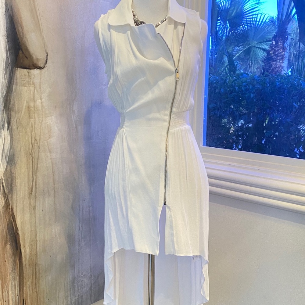 Bebe Gauze High Low Vest